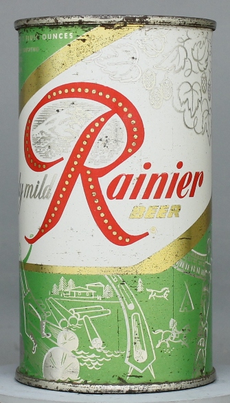 Rainier Beer Flat Top Can