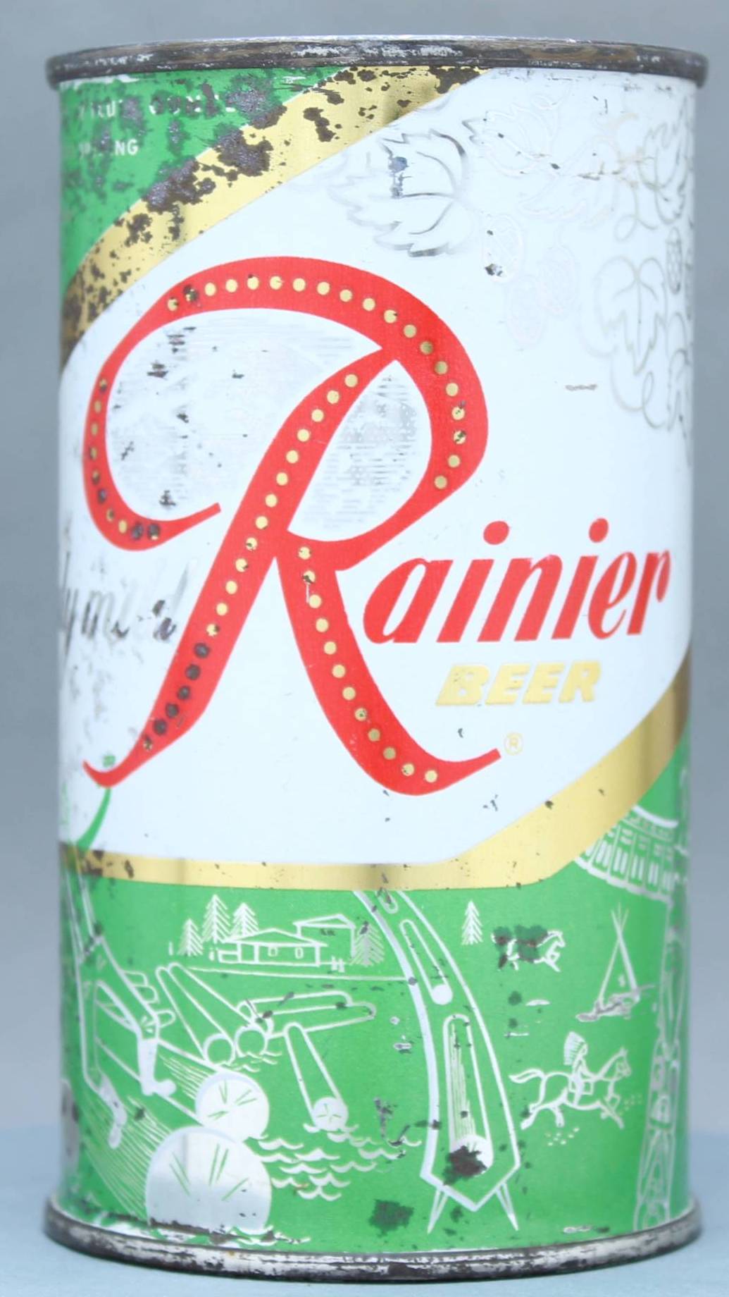 Rainier Beer Flat Top Can