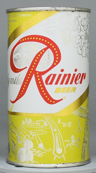 Rainier Beer Flat Top Can