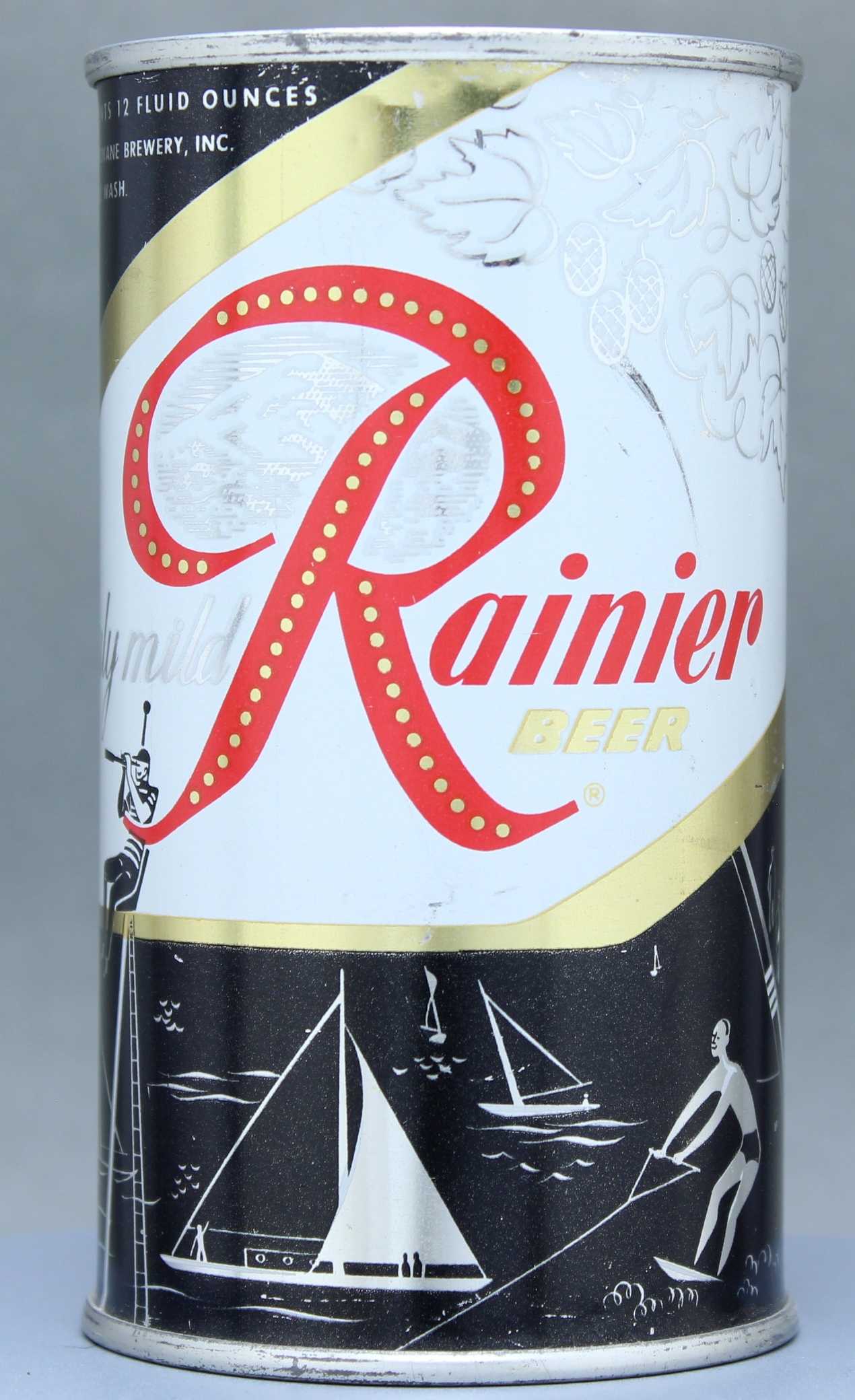 Rainier Beer Flat Top Can