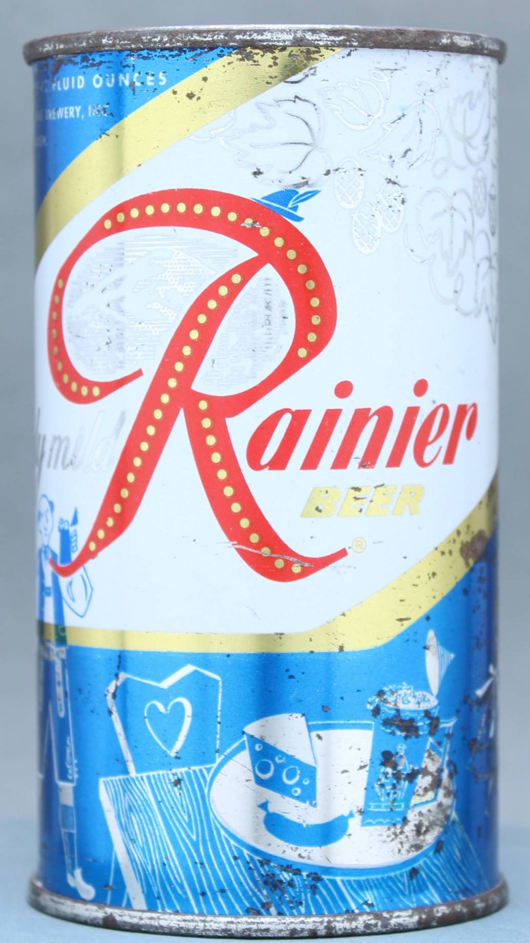 Rainier Beer Flat Top Can