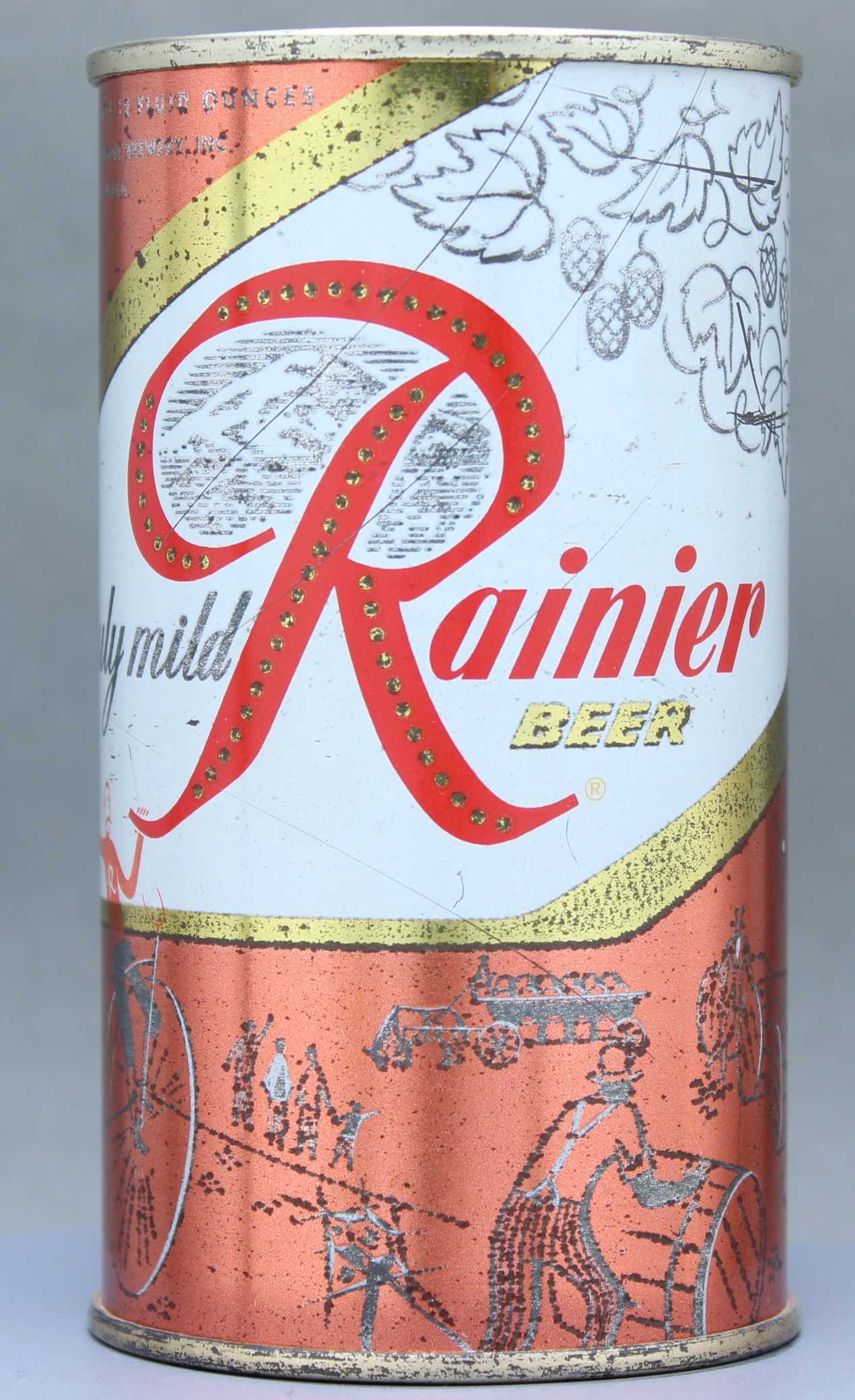 Rainier Beer Flat Top Can