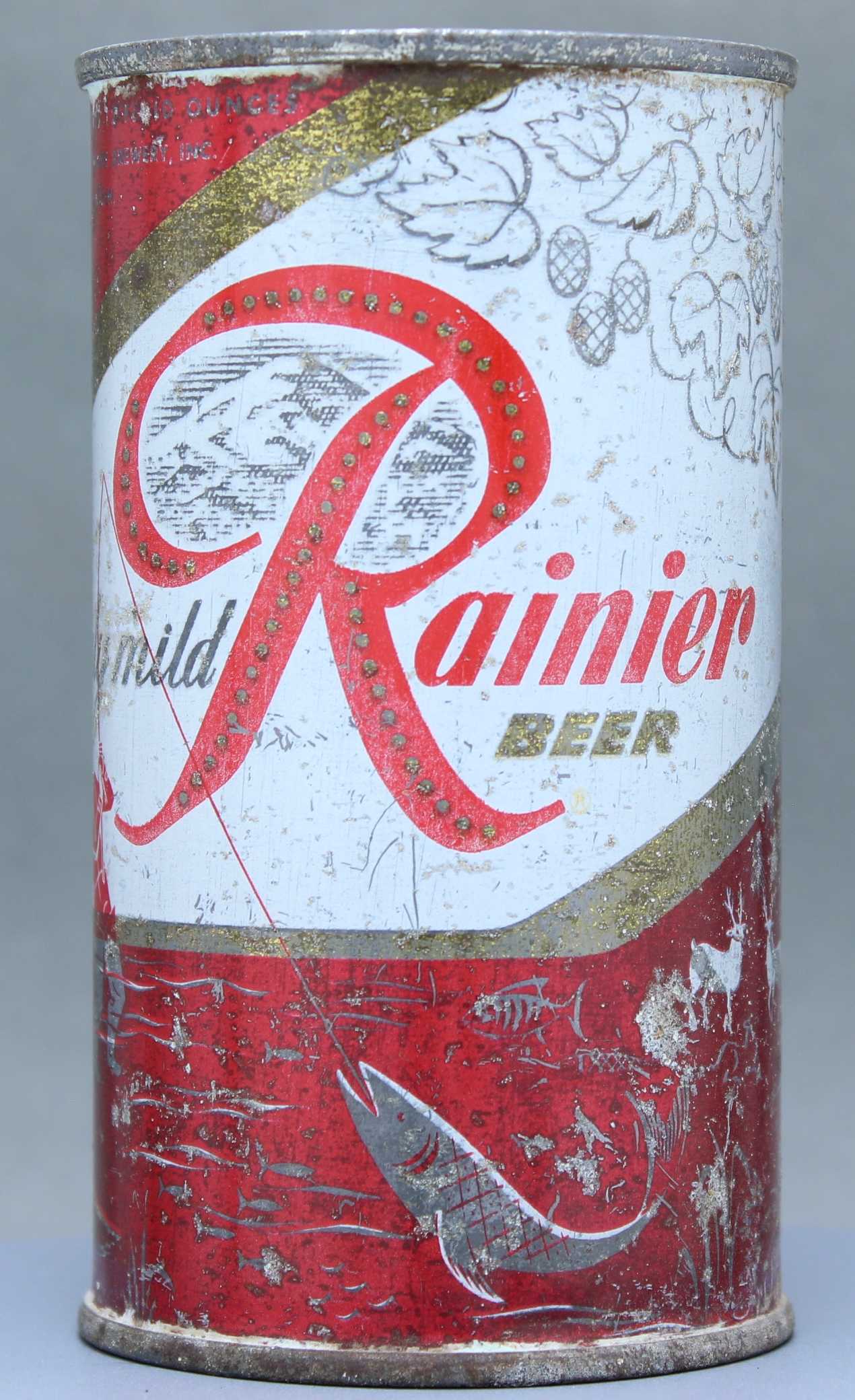 Rainier Beer Flat Top Can