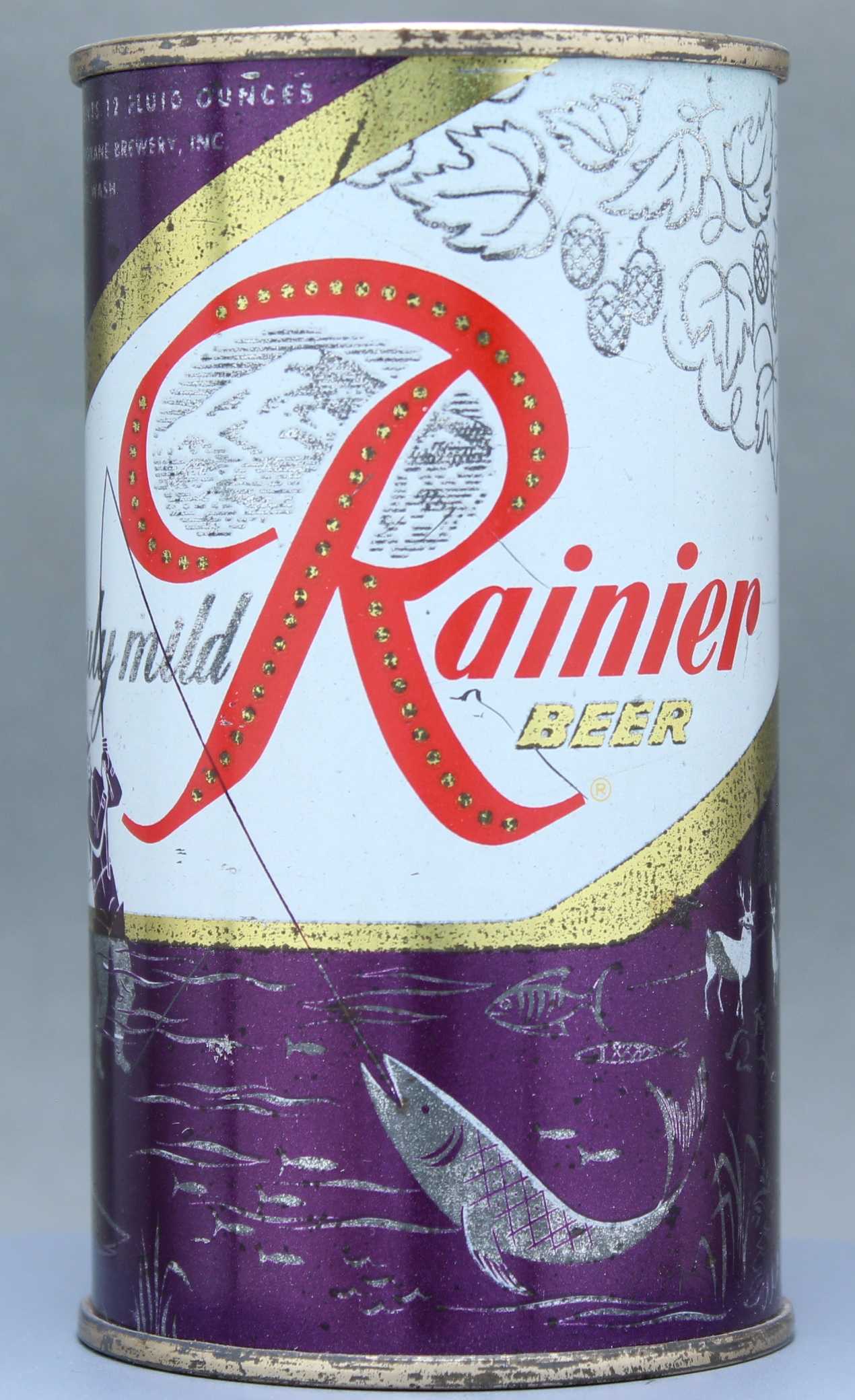 Rainier Beer Flat Top Can