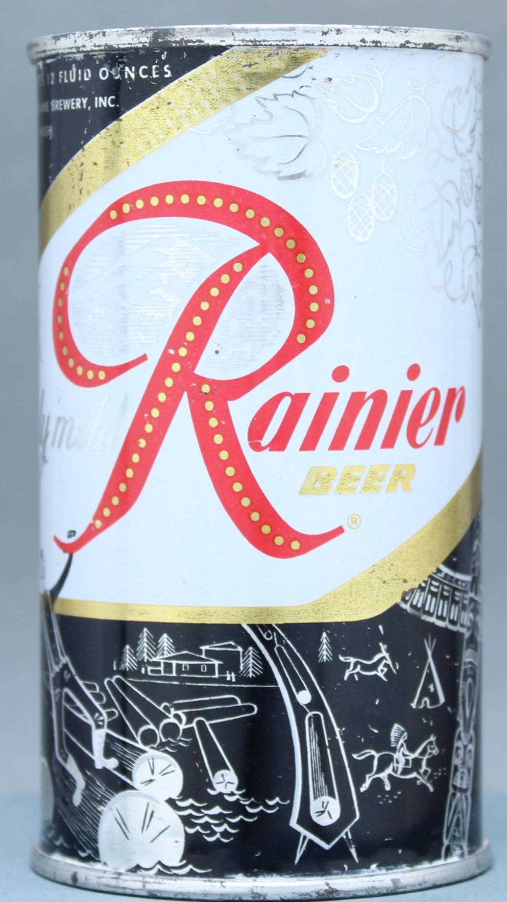 Rainier Beer Flat Top Can