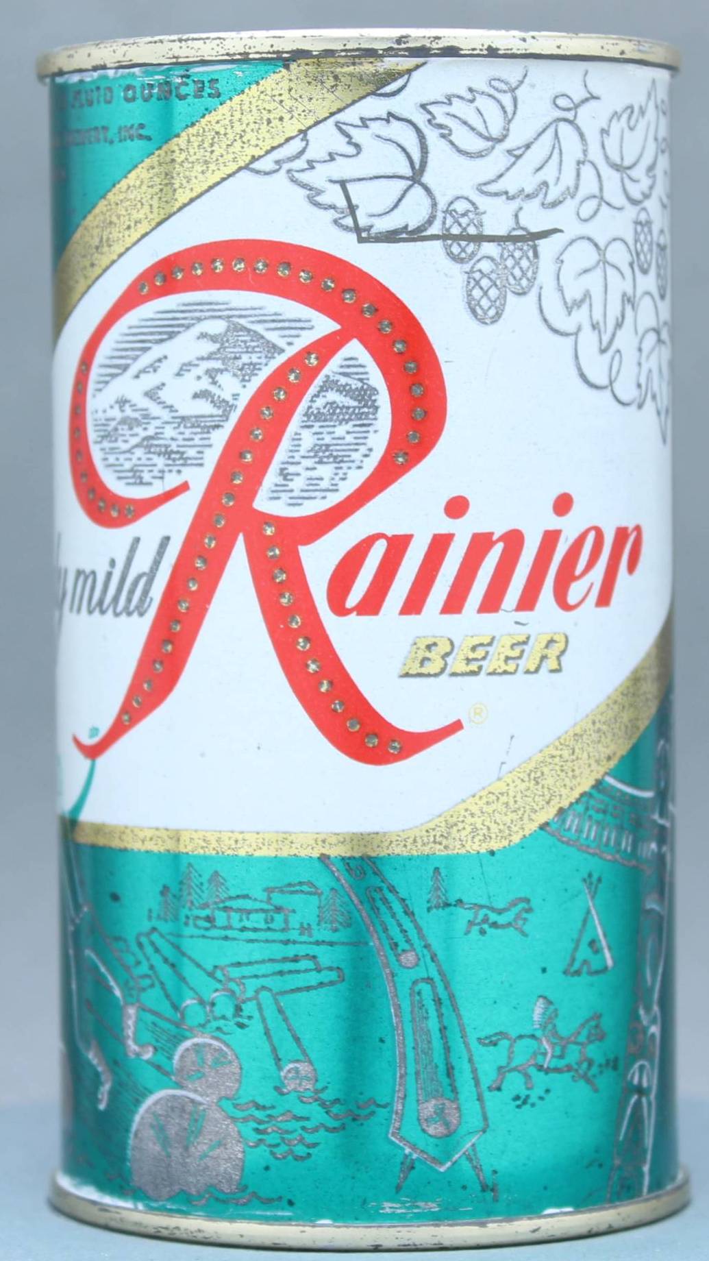 Rainier Beer Flat Top Can