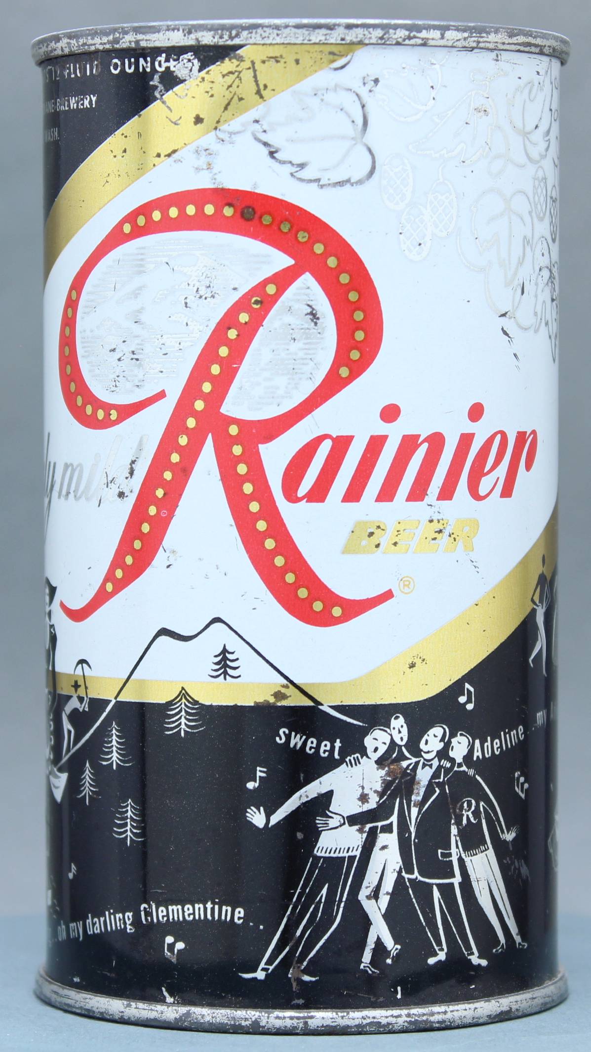 Rainier Beer Flat Top Can