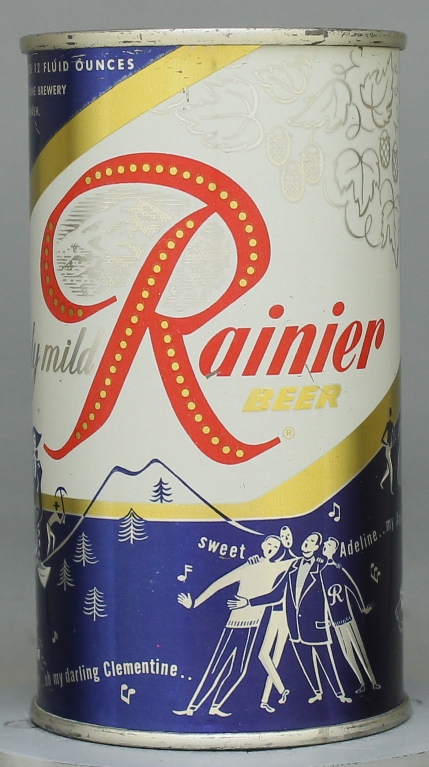 Rainier Beer Flat Top Can
