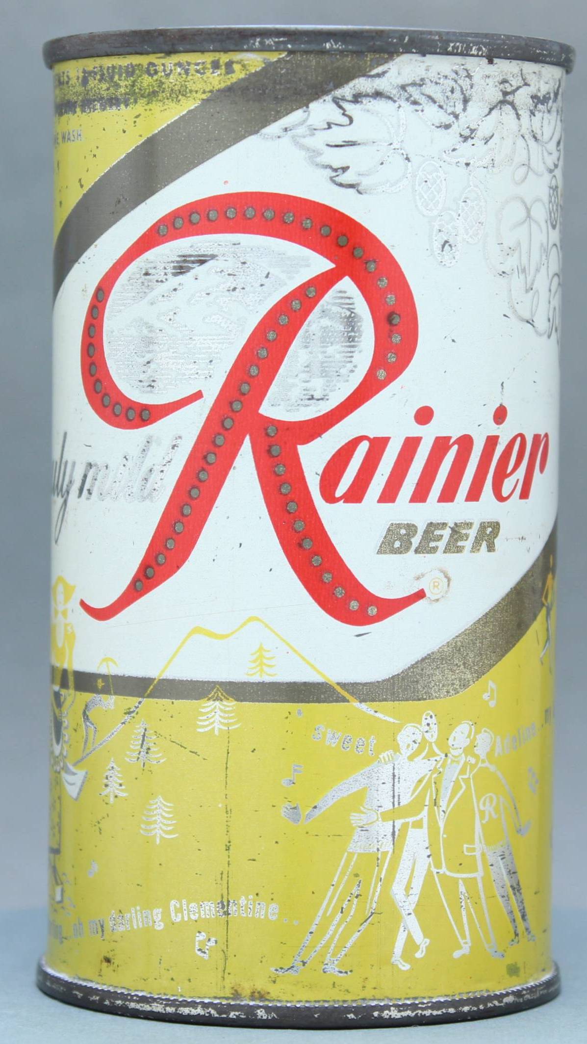Rainier Beer Flat Top Can