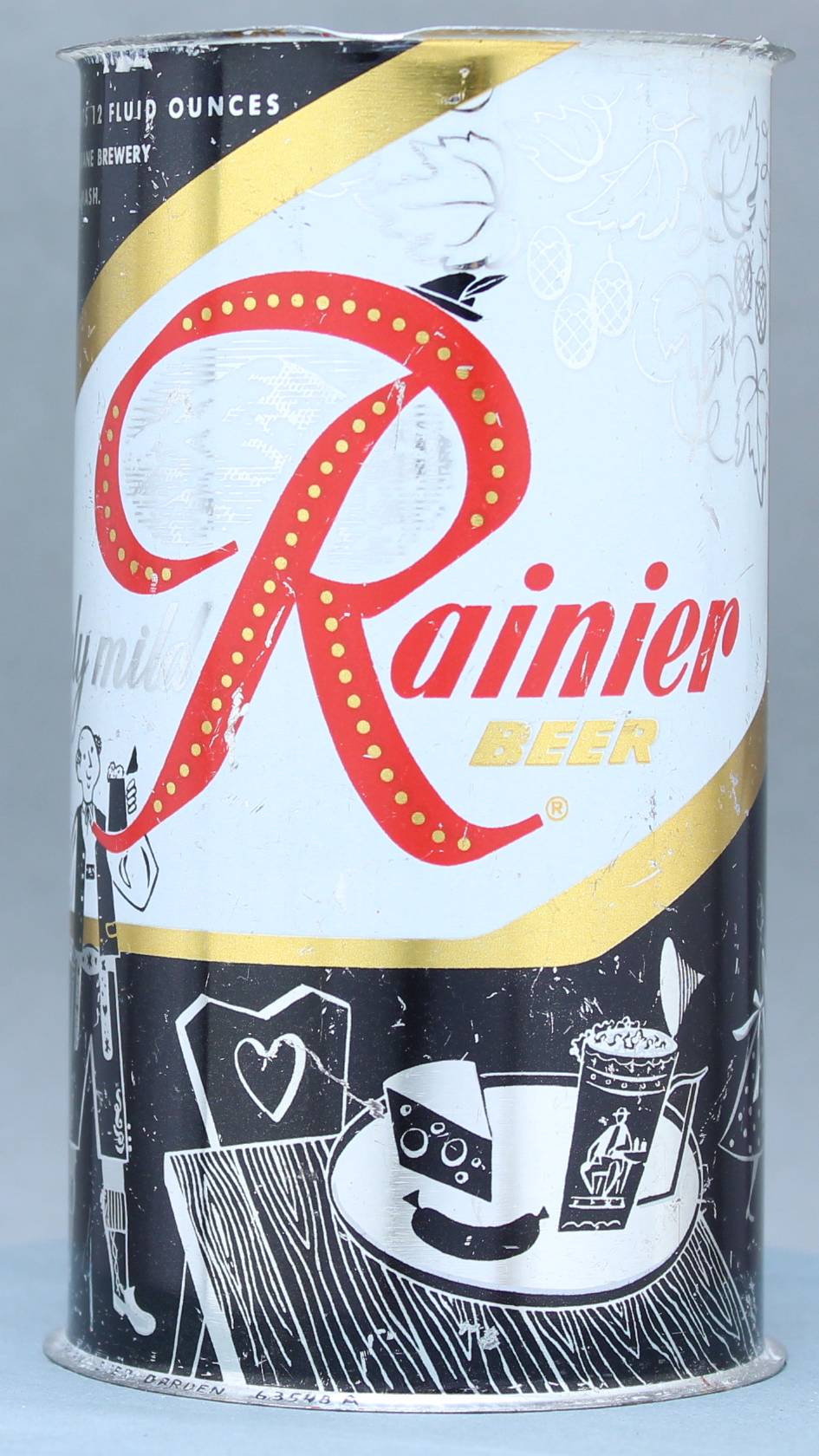 Rainier Beer Flat Top Can