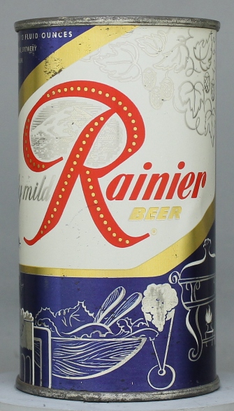 Rainier Beer Flat Top Can