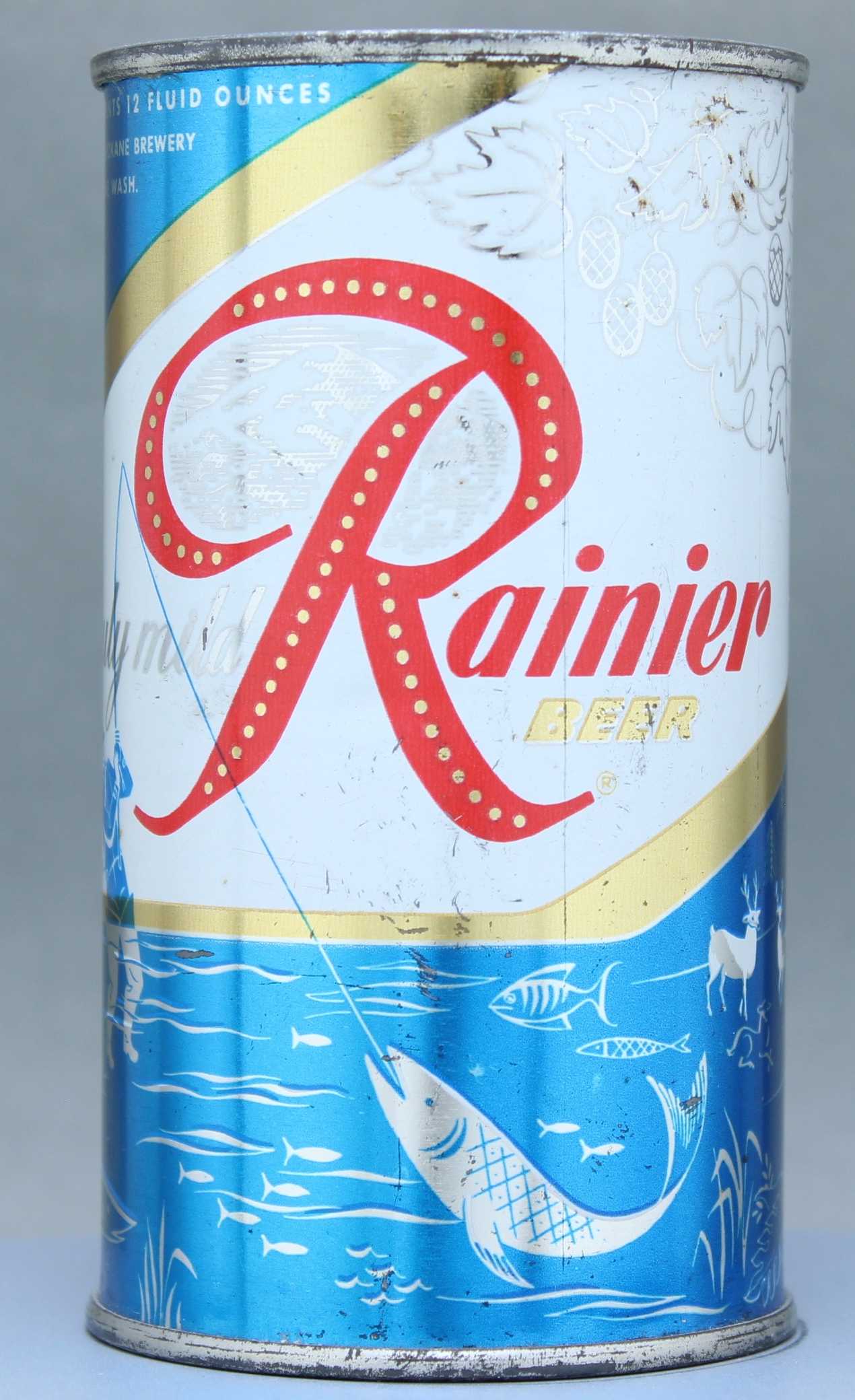Rainier Beer Flat Top Can