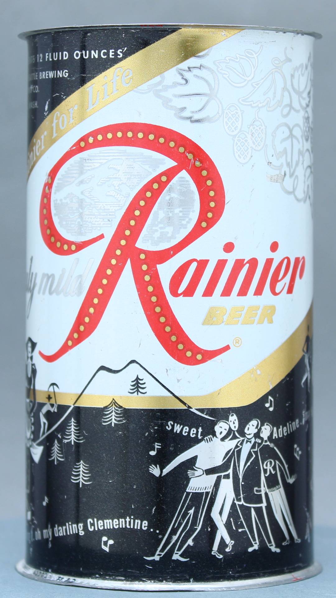 Rainier Beer Flat Top Can