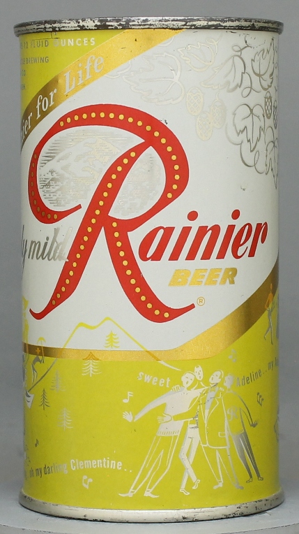 Rainier Beer Flat Top Can
