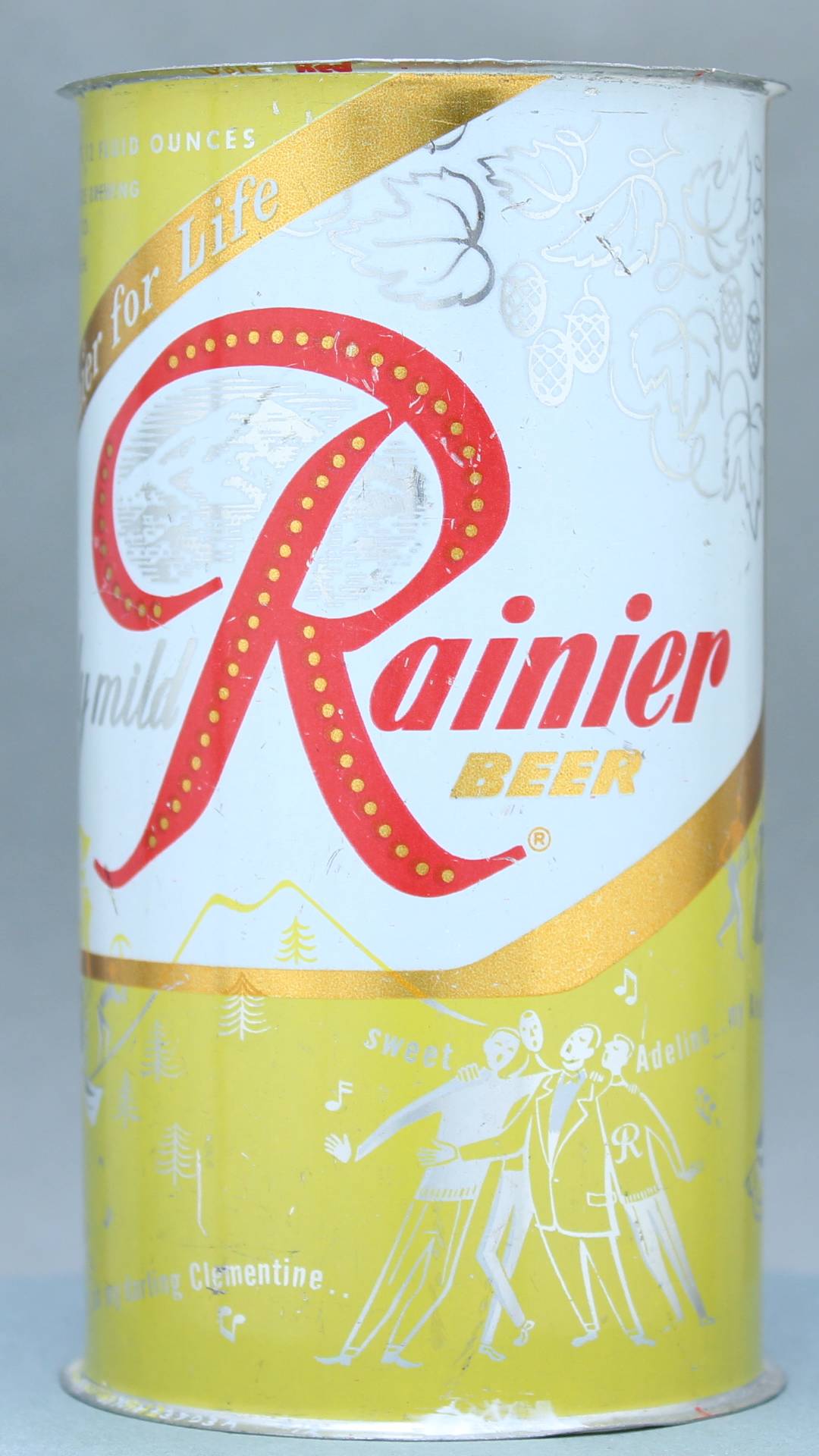 Rainier Beer Flat Top Can