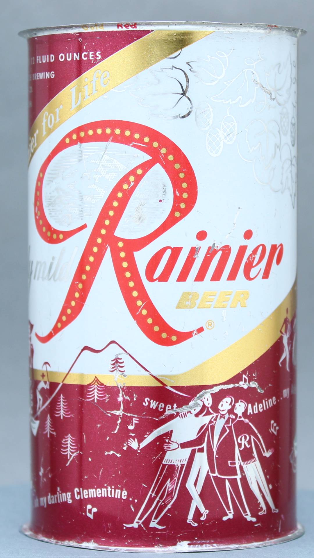 Rainier Beer Flat Top Can