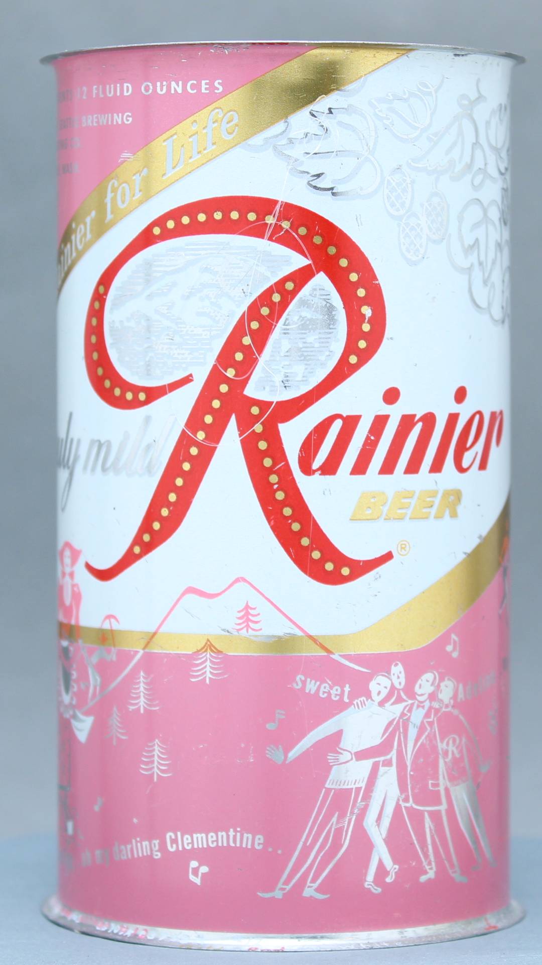 Rainier Beer Flat Top Can