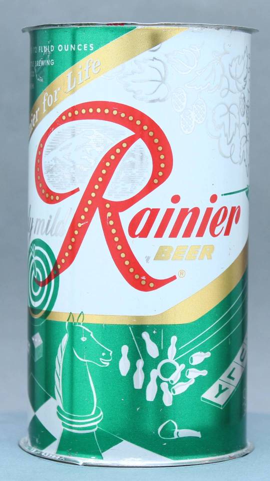 Rainier Beer Flat Top Can