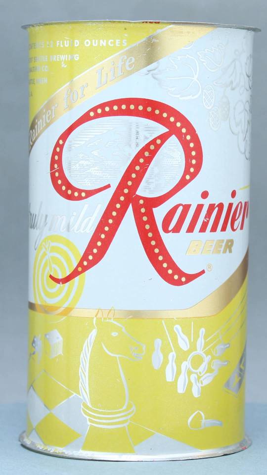 Rainier Beer Flat Top Can
