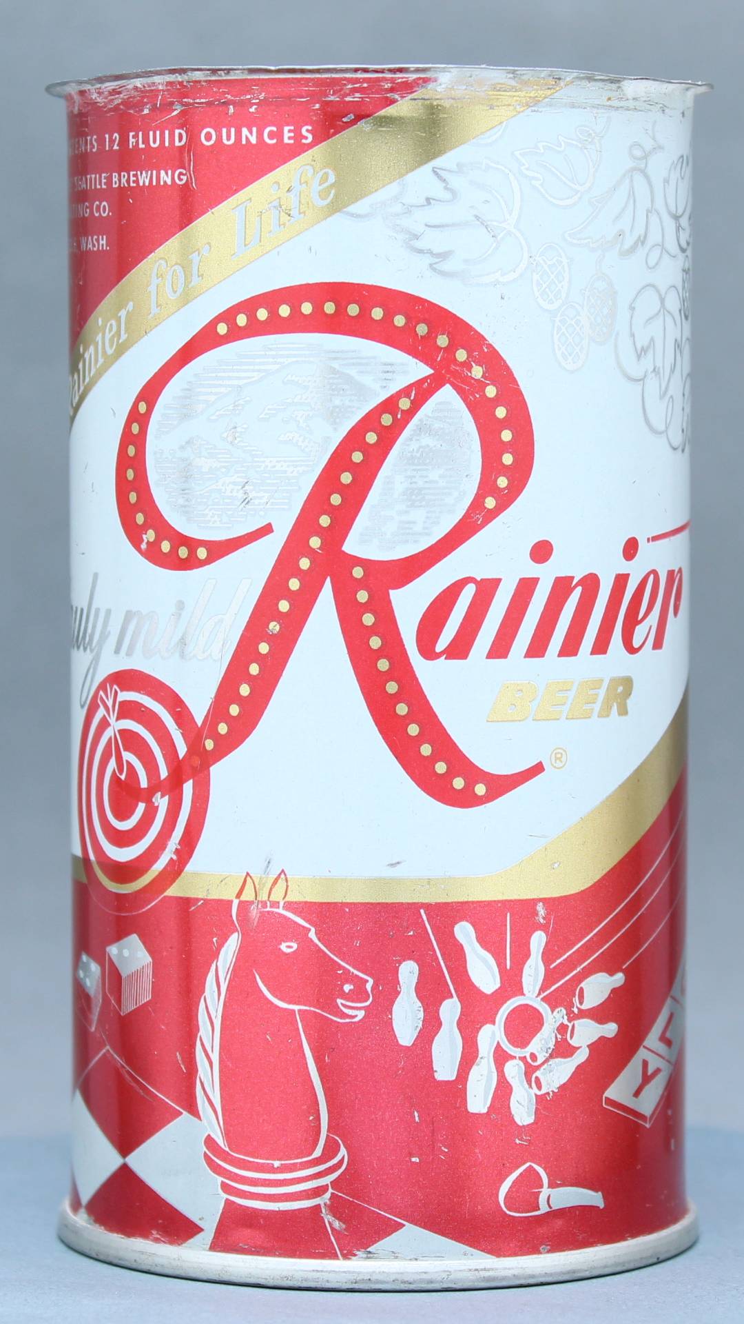 Rainier Beer Flat Top Can