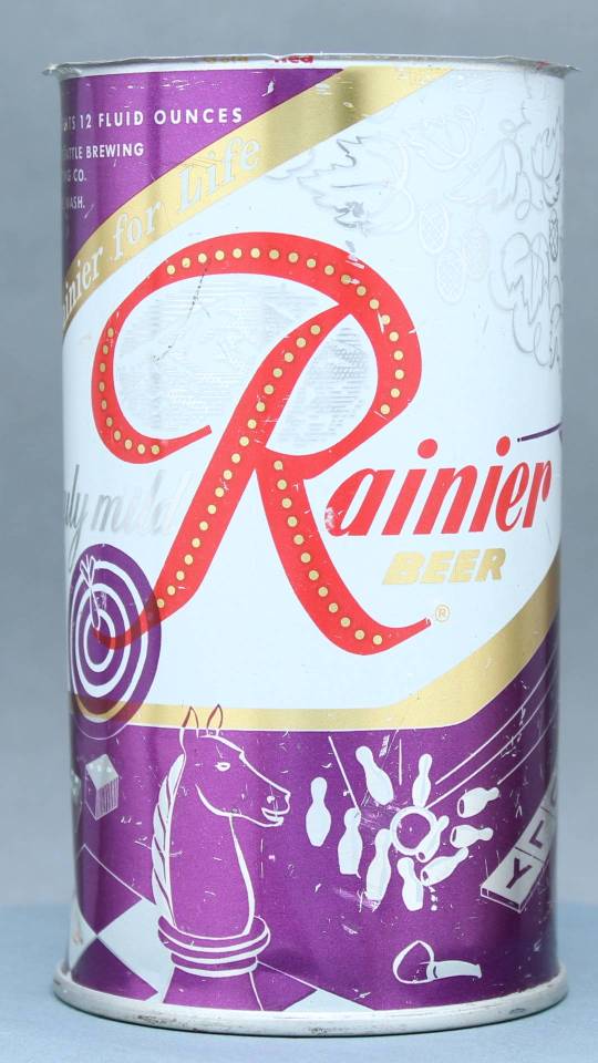 Rainier Beer Flat Top Can