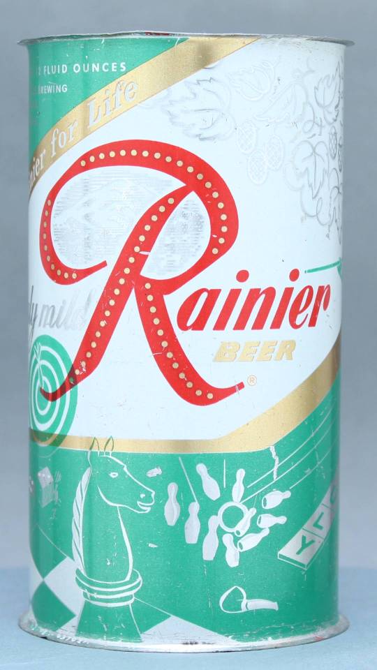 Rainier Beer Flat Top Can