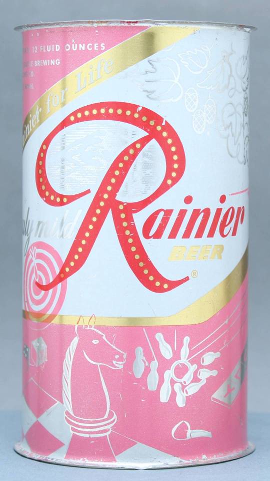 Rainier Beer Flat Top Can