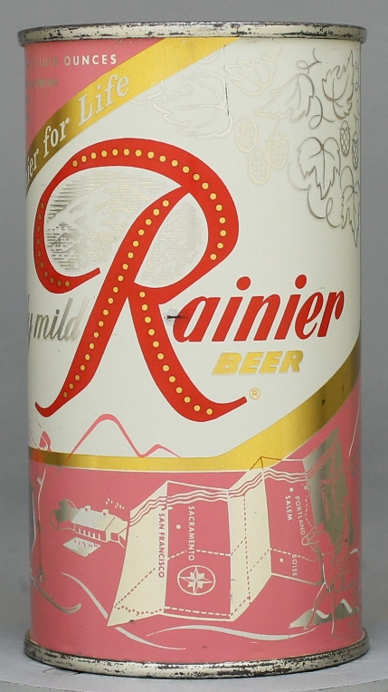 Rainier Beer Flat Top Can