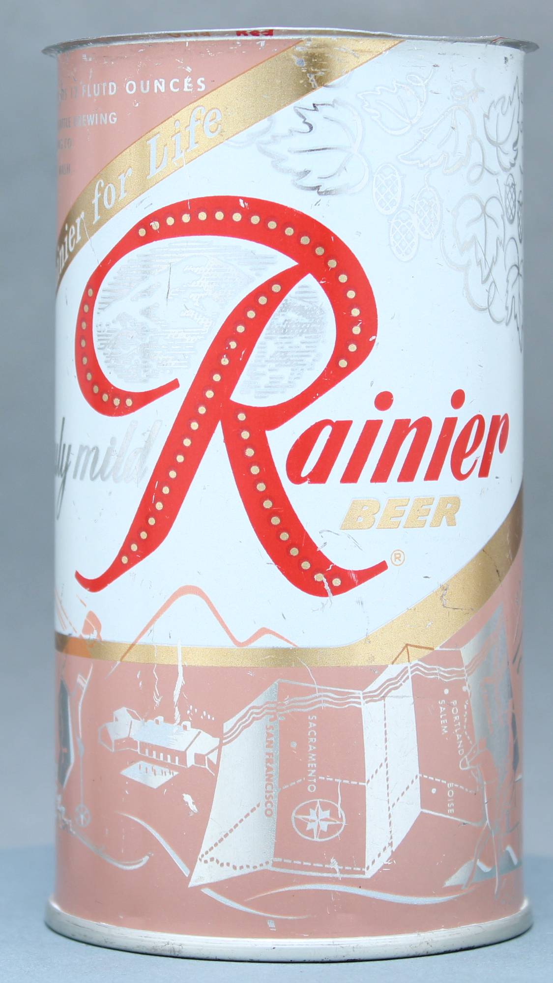 Rainier Beer Flat Top Can