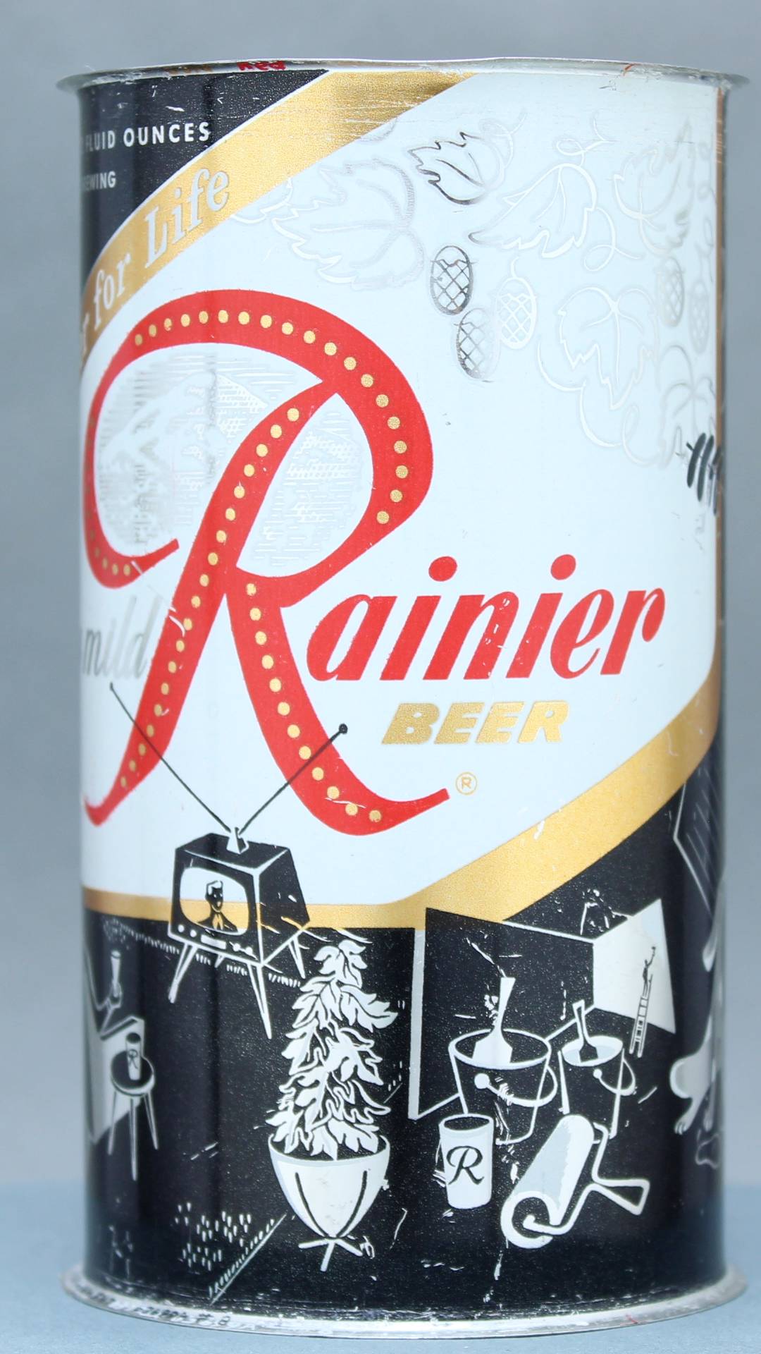 Rainier Beer Flat Top Can