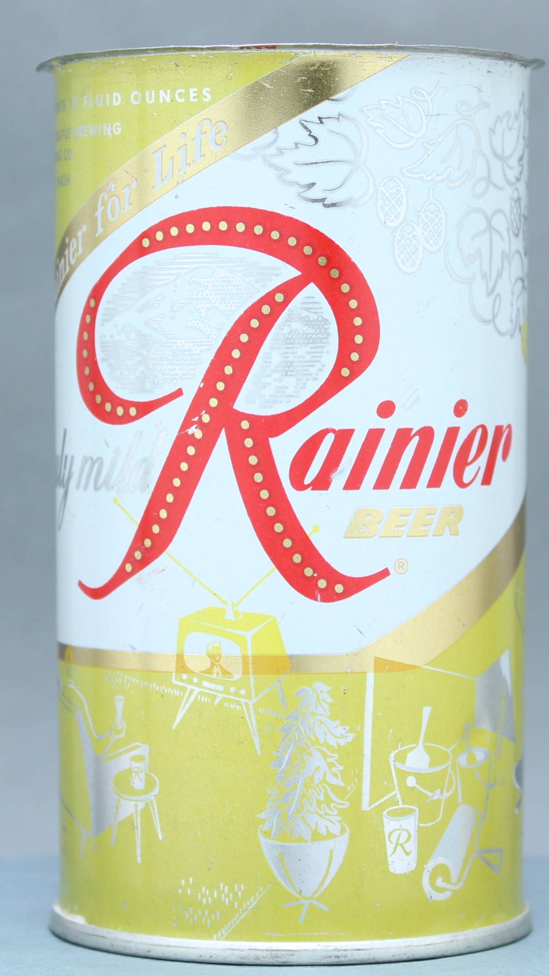 Rainier Beer Flat Top Can