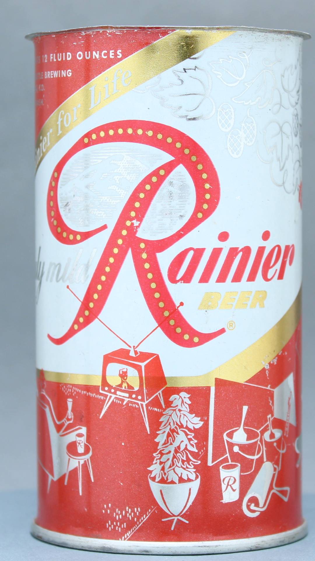 Rainier Beer Flat Top Can