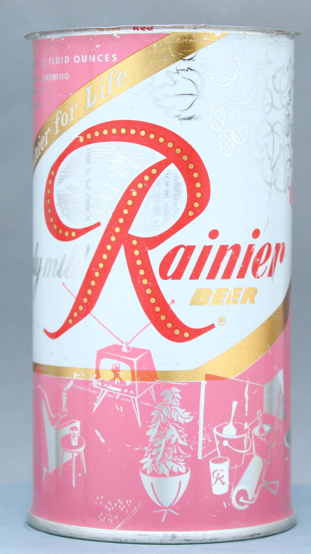 Rainier Beer Flat Top Can