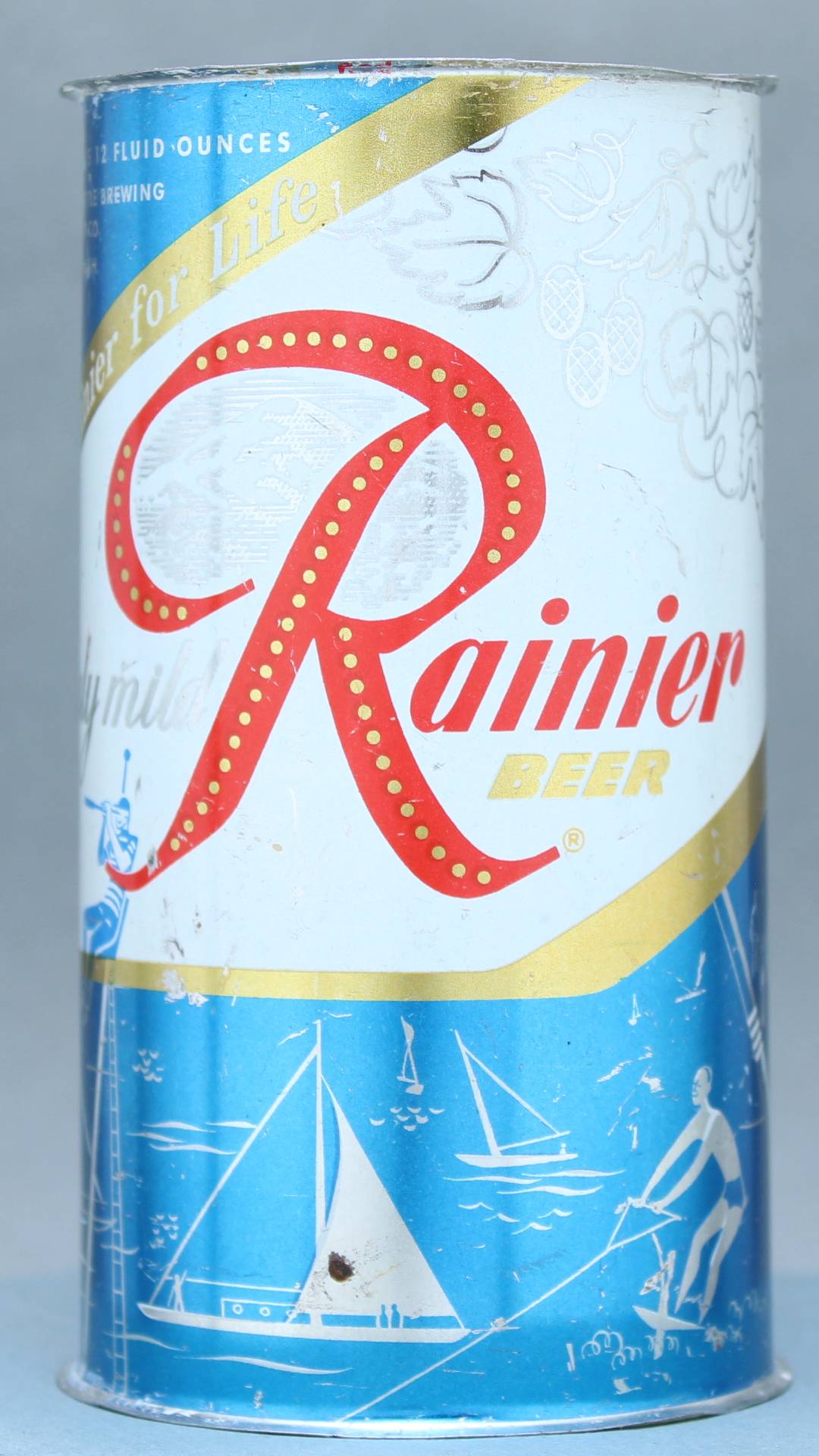 Rainier Beer Flat Top Can