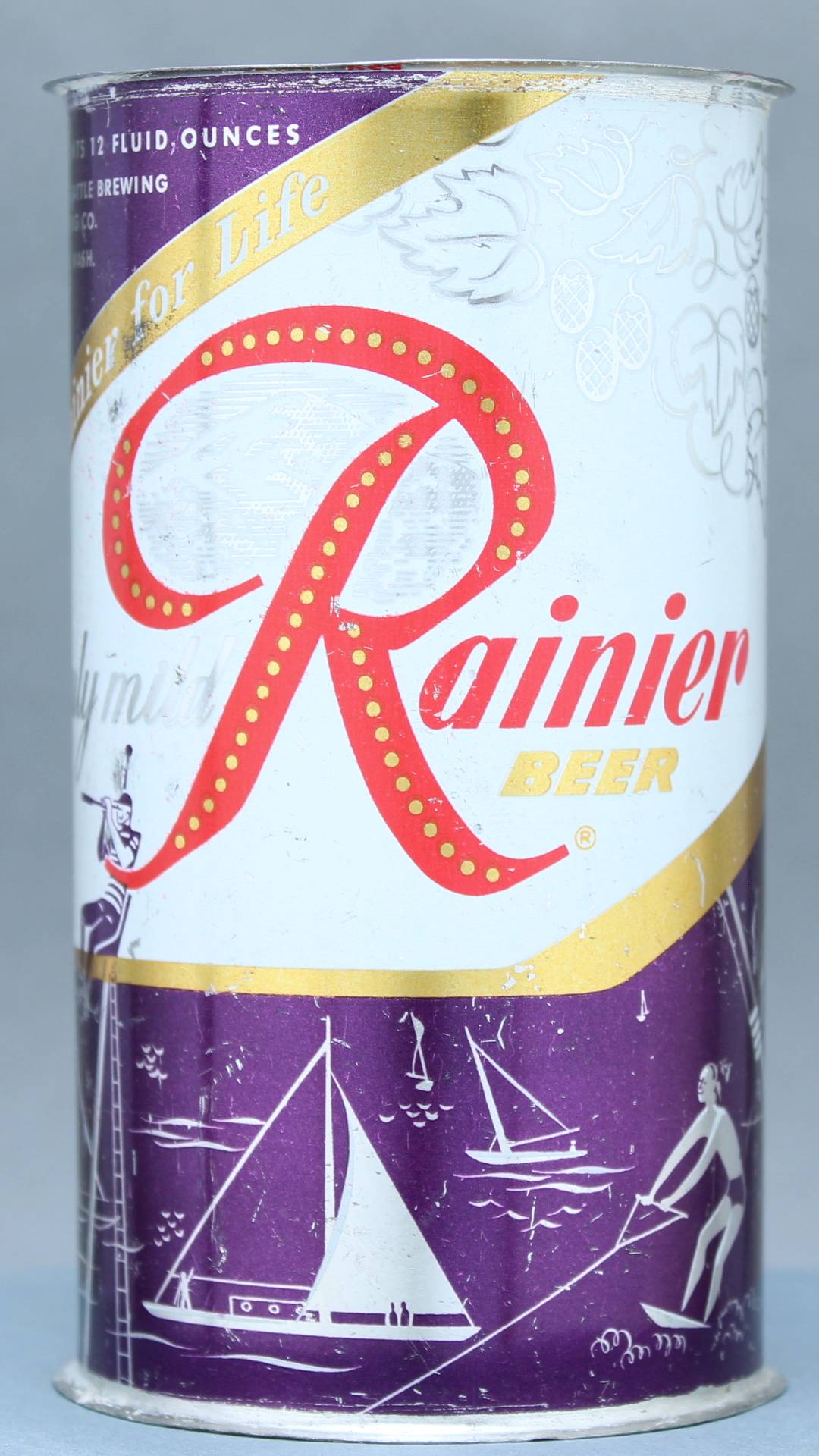Rainier Beer Flat Top Can