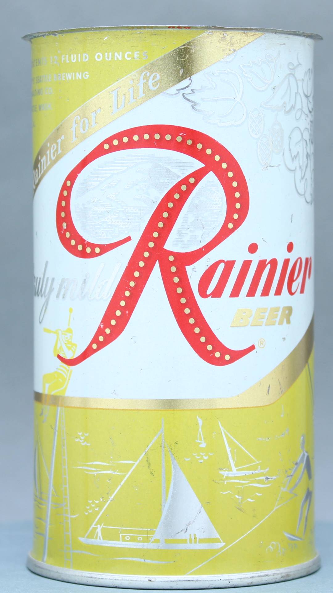Rainier Beer Flat Top Can