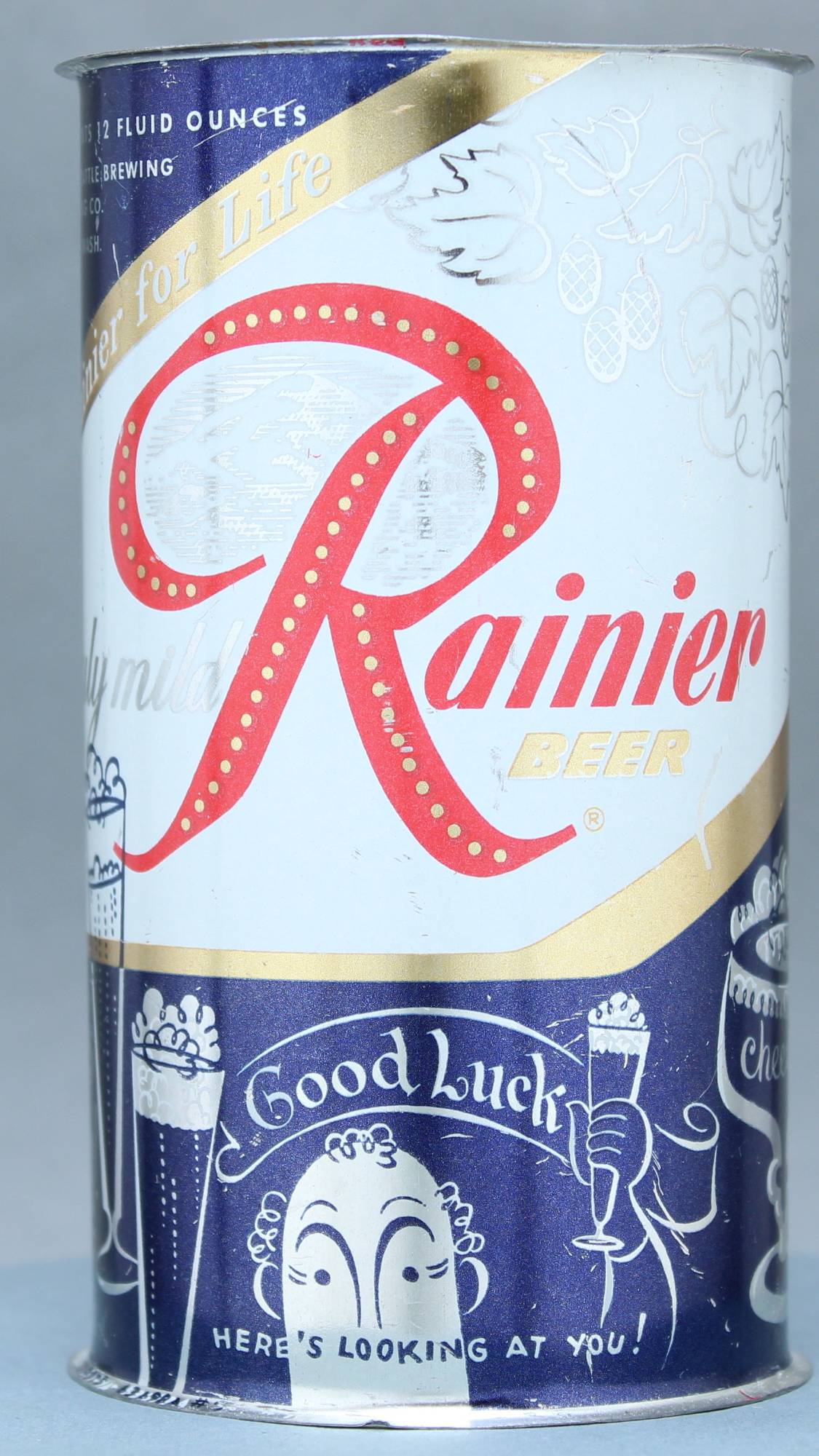 Rainier Beer Flat Top Can