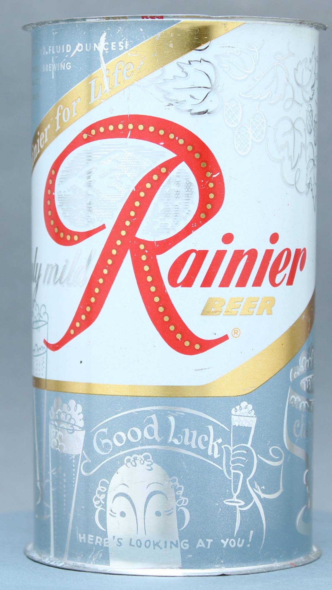 Rainier Beer Flat Top Can