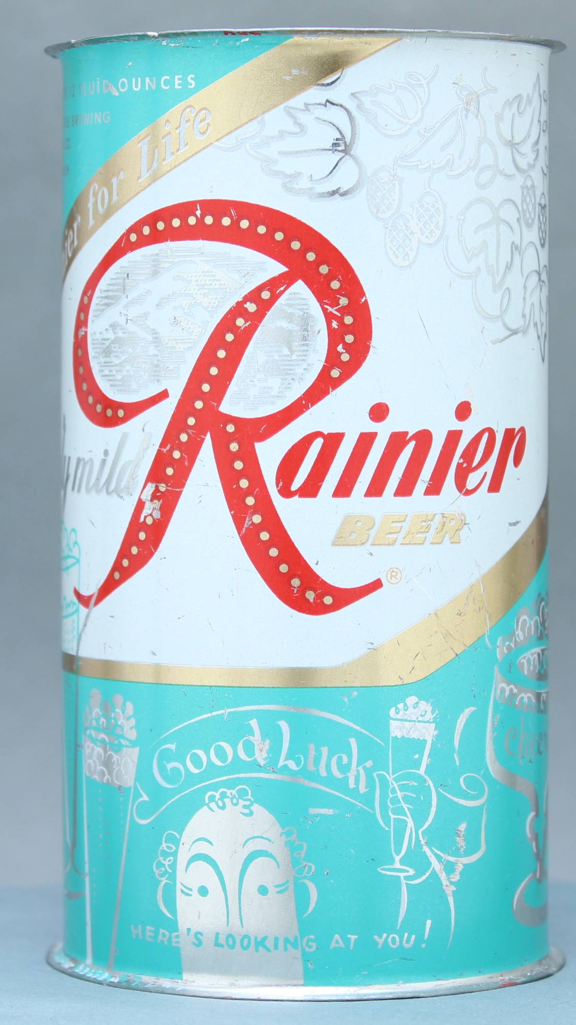 Rainier Beer Flat Top Can