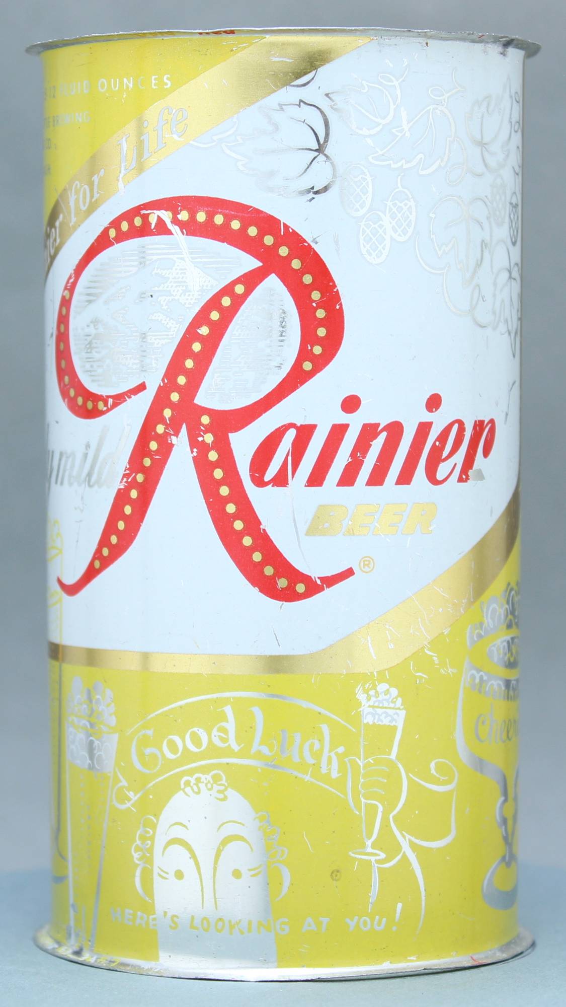 Rainier Beer Flat Top Can