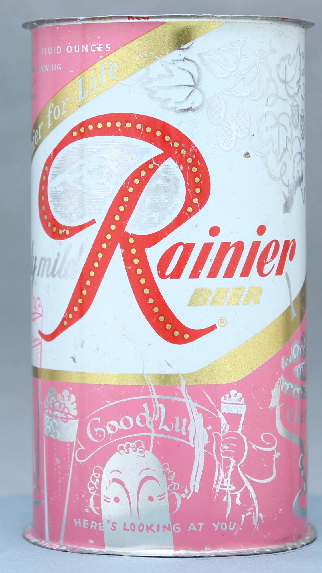 Rainier Beer Flat Top Can