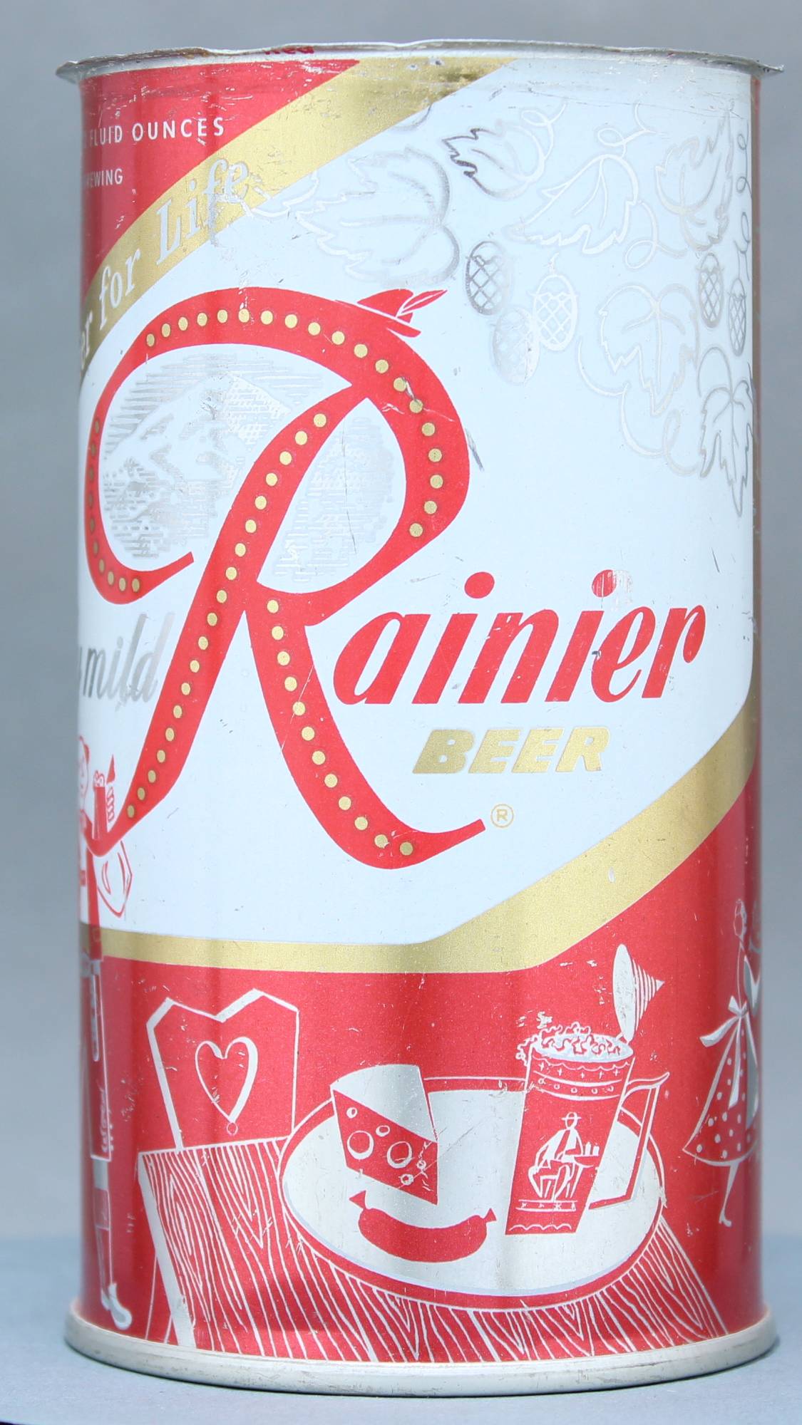 Rainier Beer Flat Top Can