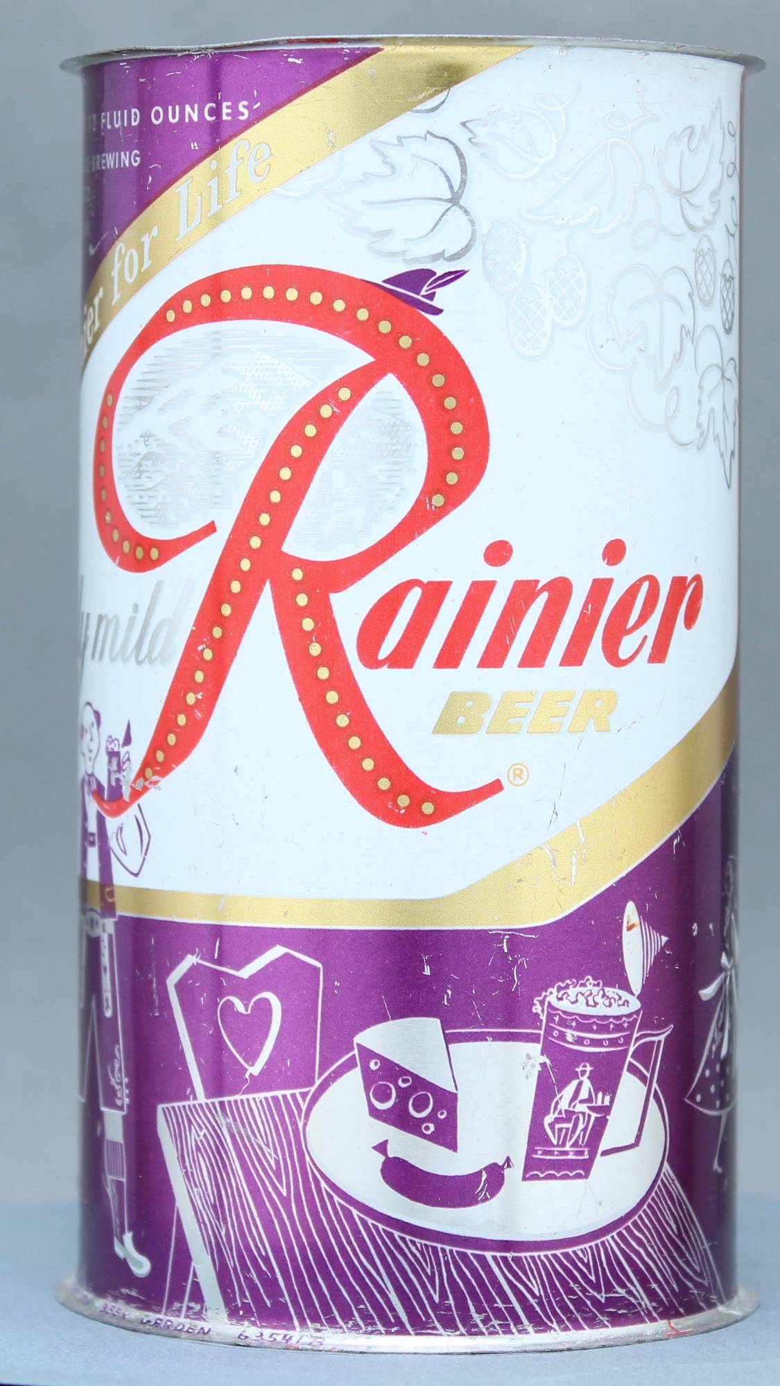 Rainier Beer Flat Top Can