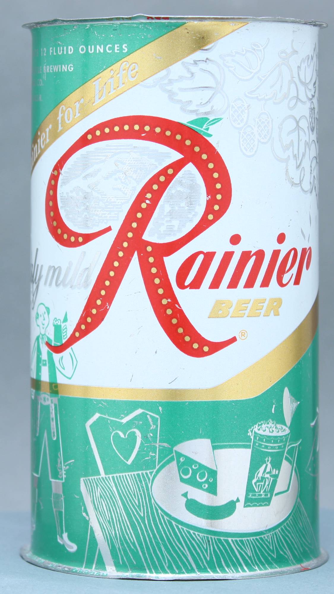 Rainier Beer Flat Top Can