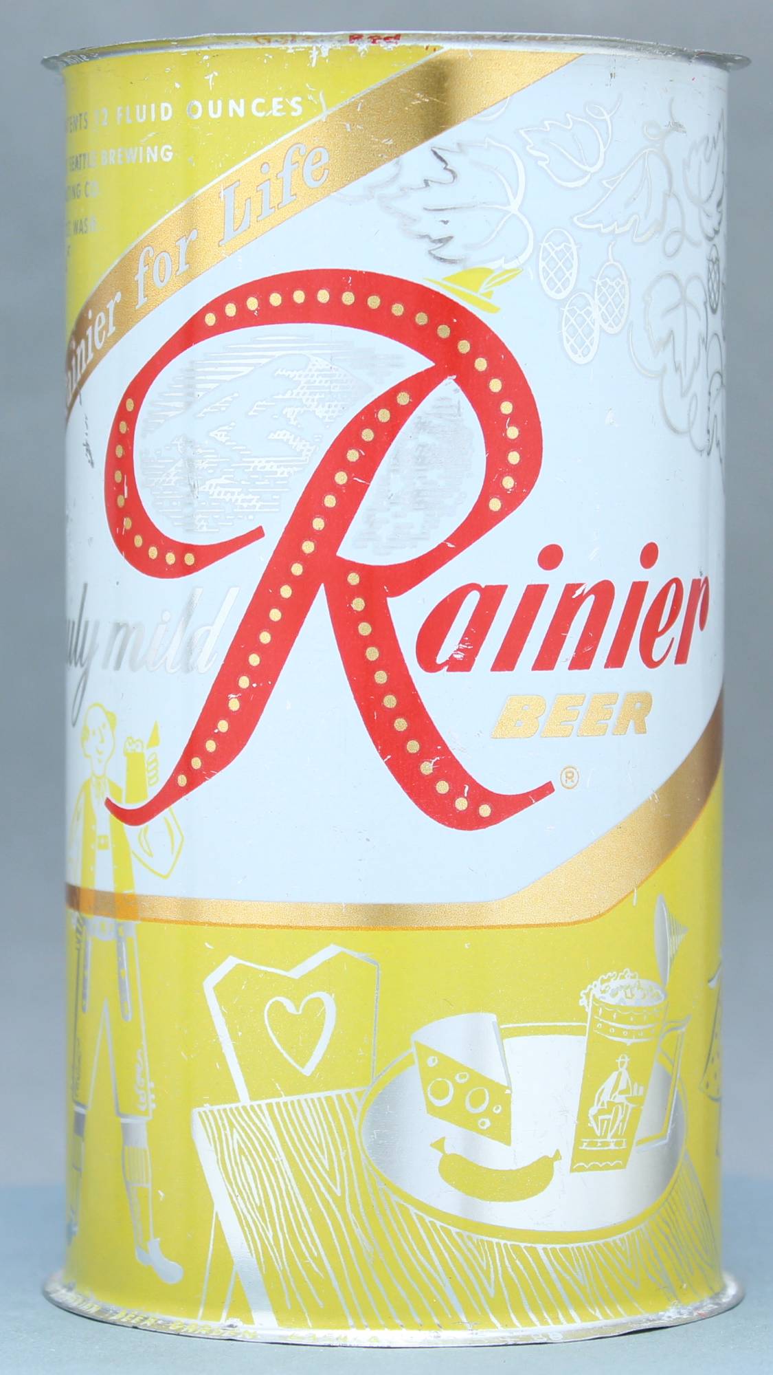 Rainier Beer Flat Top Can