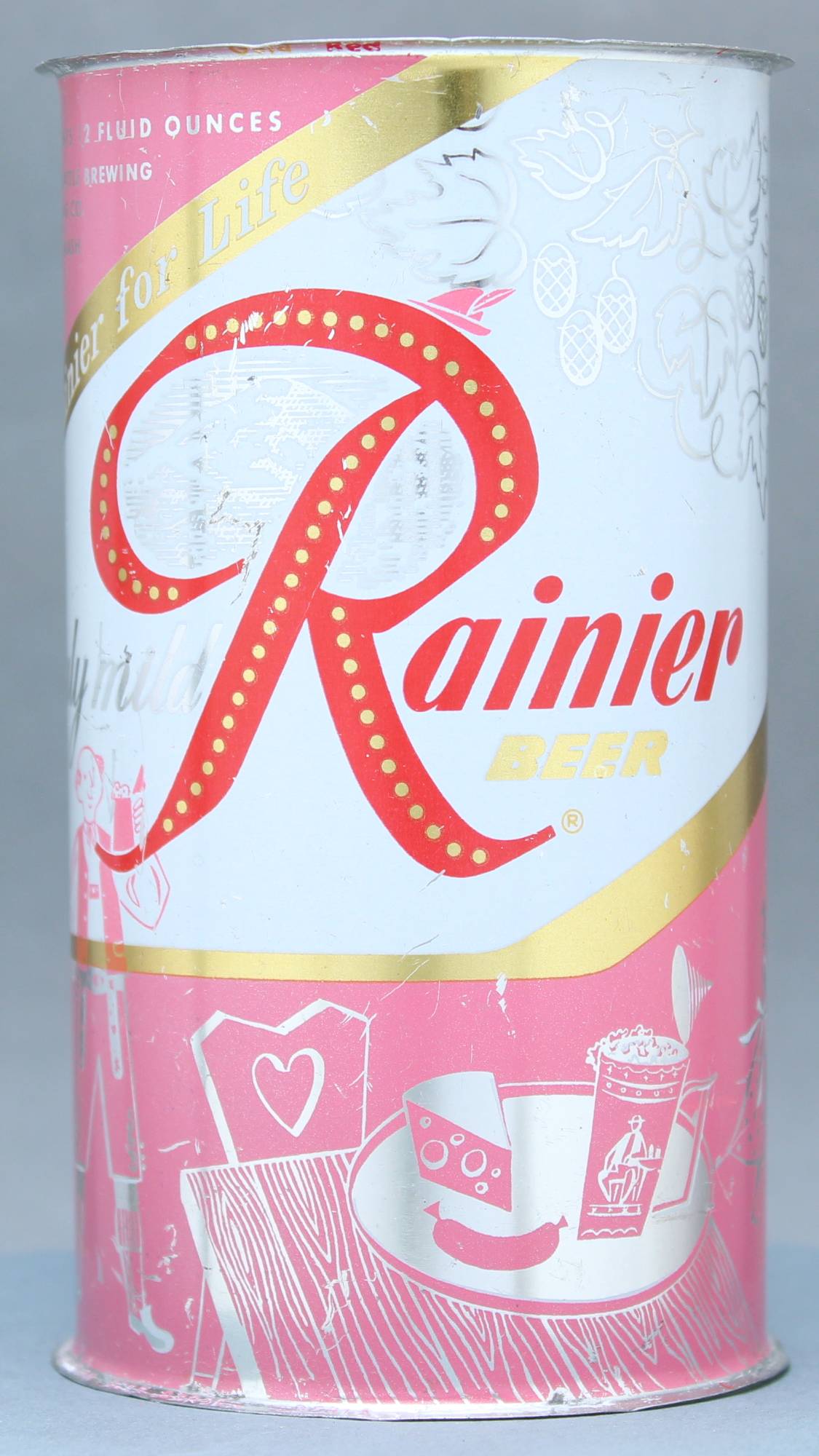 Rainier Beer Flat Top Can