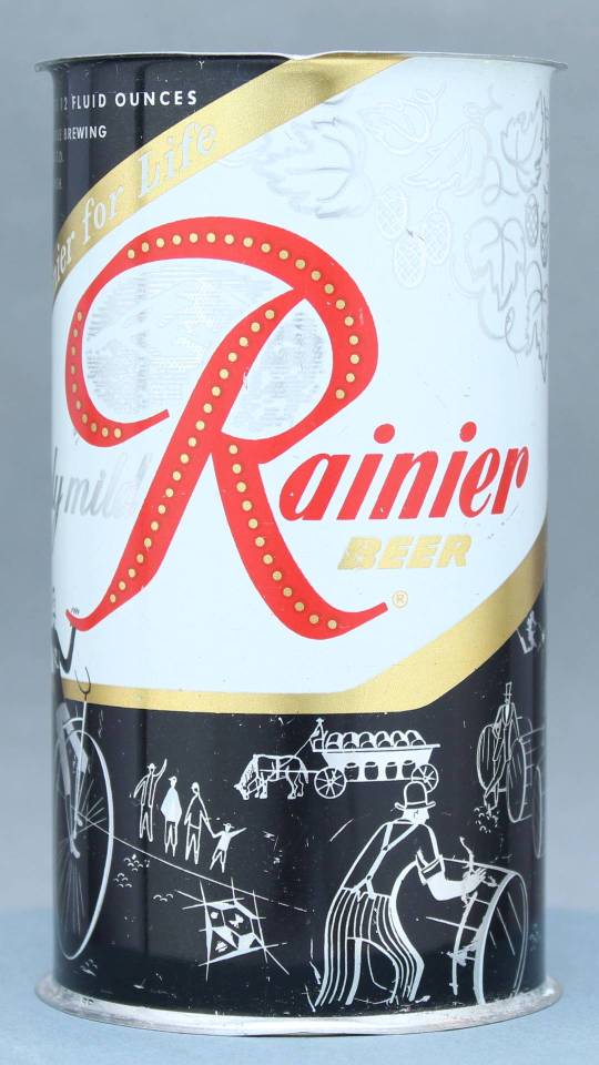 Rainier Beer Flat Top Can