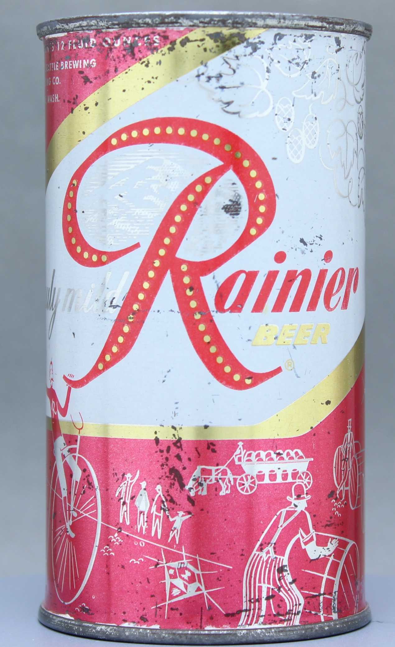 Rainier Beer Flat Top Can