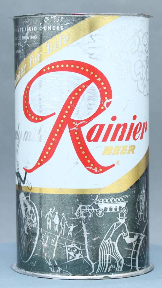 Rainier Beer Flat Top Can