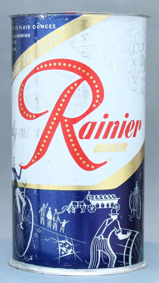 Rainier Beer Flat Top Can
